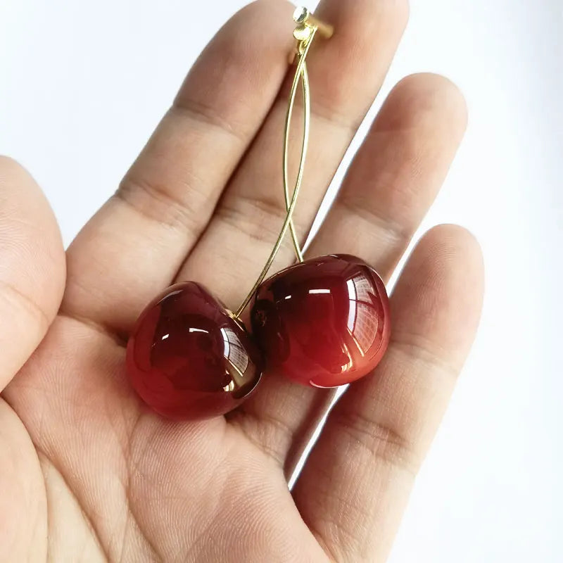 Sweet Cherry Charm Earrings – Fresh & Lovely!