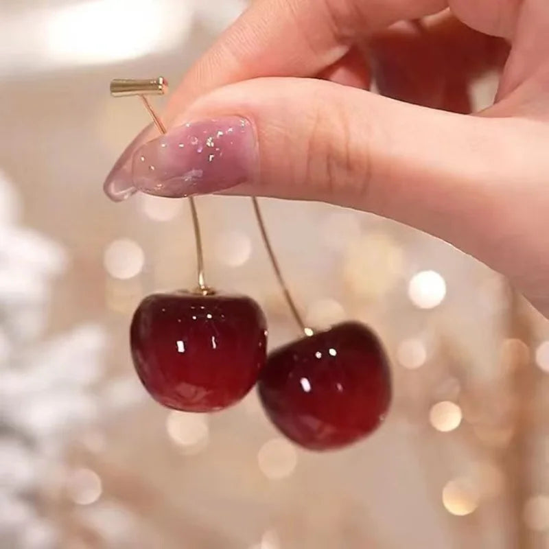 Sweet Cherry Charm Earrings – Fresh & Lovely!