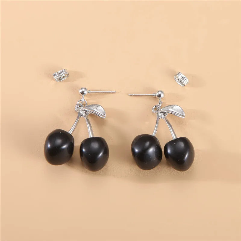 Sweet Cherry Charm Earrings – Fresh & Lovely!