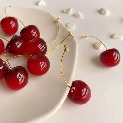 Sweet Cherry Charm Earrings – Fresh & Lovely!