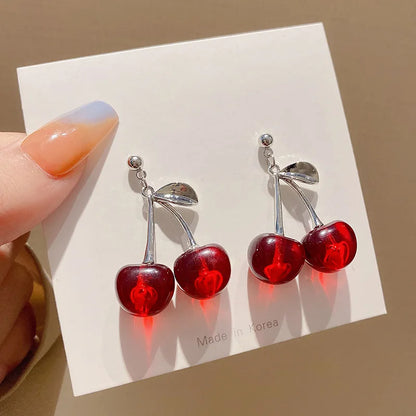 Sweet Cherry Charm Earrings – Fresh & Lovely!