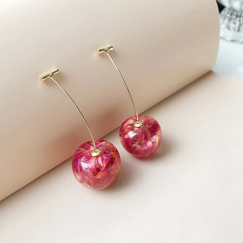 Sweet Cherry Charm Earrings – Fresh & Lovely!